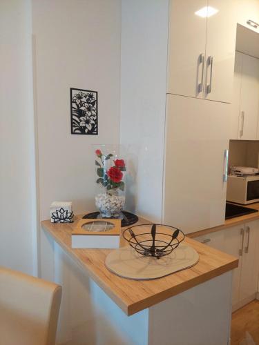 Kuchyň nebo kuchyňský kout v ubytování Apartman TRI KRALJA 1
