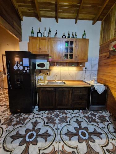 Dapur atau dapur kecil di Cabaña Selva Misionera