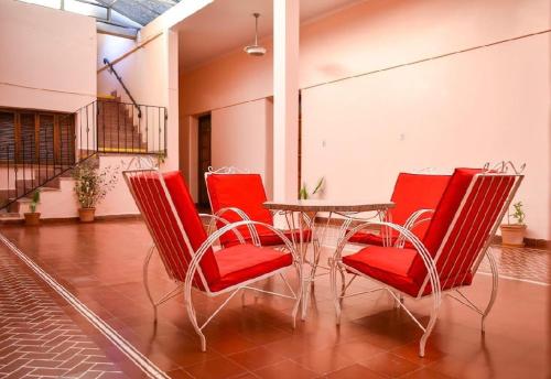Χώρος καθιστικού στο Hotel Viñas del Inti