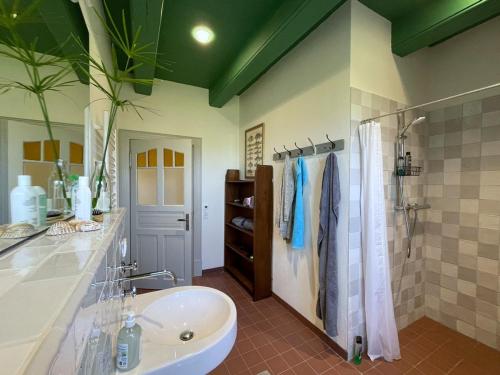 Ένα μπάνιο στο Gulfhof Groß Schulenburgerpolder