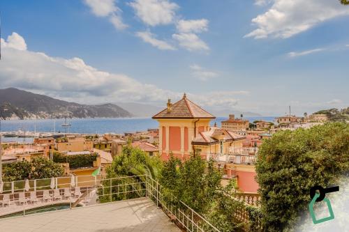 a view of a city from the top of a building at Hotiday Santa Margherita Porto in Santa Margherita Ligure