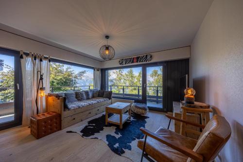 Zona de estar de Cosy appartement, Nid d'Aigle J0, 2 chambres