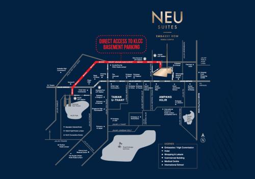 a map of the new sydney subway system at Neu Suites, 4 - 7 Pax, 4 Mins to KLCC in Kuala Lumpur