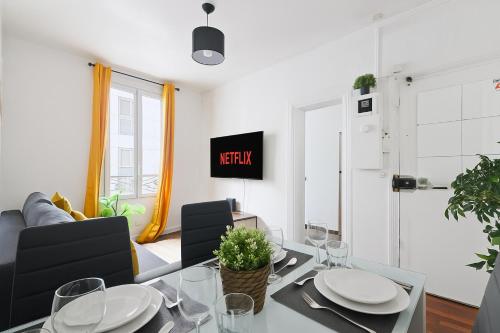 Heart of Paris 1BR-4P Tour Eiffel 8 Free Netflix