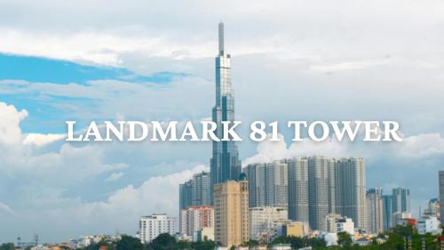 a view of a city with the words land market tower at The Rixx Saigon Central - Next to Ben Thanh Market in Ho Chi Minh City