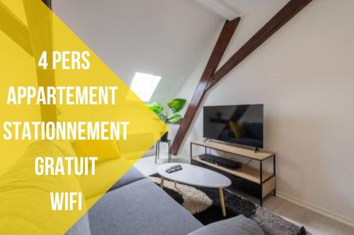 Très bel appartement proche centre Stationnement rue Gratuit