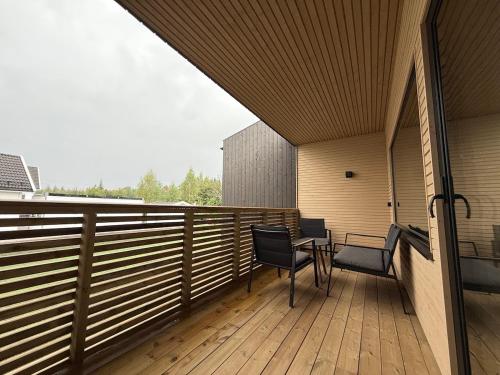 Balkón nebo terasa v ubytování Cozy Apartment Close to Torp, Sandefjord&Tønsberg