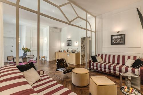 Χώρος καθιστικού στο Piazza Venezia Luxe Apartment