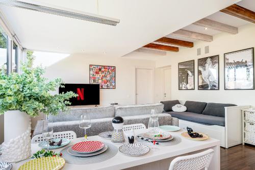 Et opholdsområde på HYPE Apartments