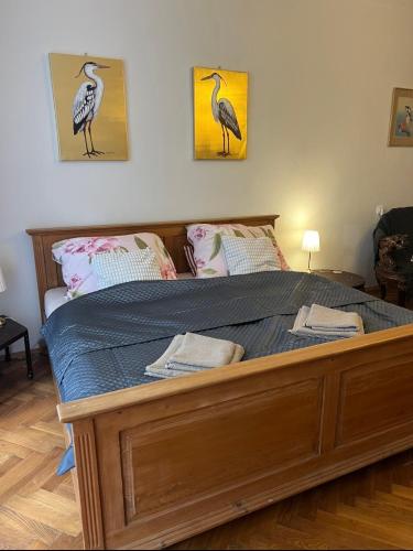 Postel nebo postele na pokoji v ubytování Štěpánská noc 1