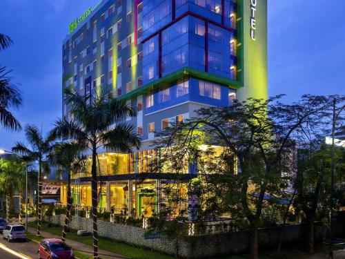 a rendering of a hotel with a building at ibis Styles Cikarang in Cikarang