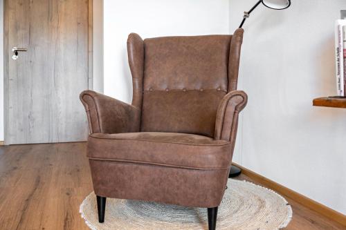 Un lugar para sentarse en Wohnung Untersbergblick