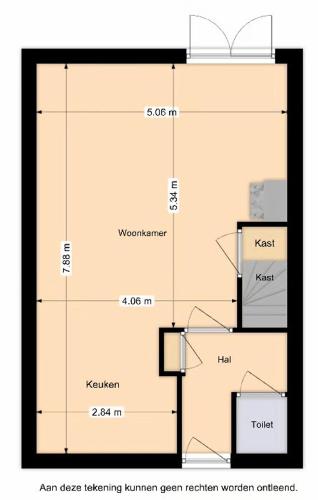 a diagram of a floor plan of a house at Privé wellness Zen aan zee in Breskens