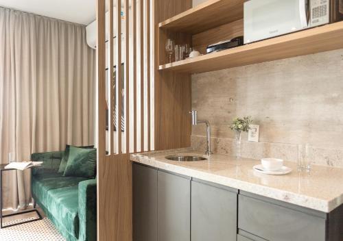 Køkken eller tekøkken på Charlie Wide Pinheiros