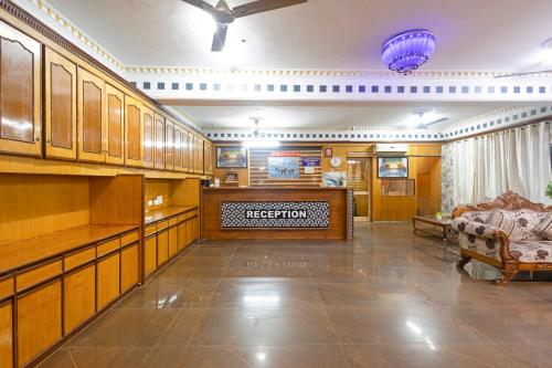 a large room with a living room with a couch at Hotel Tela Family stay Near IGI Airport Delhi 