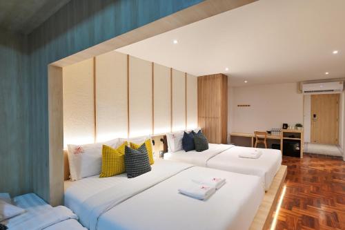 Tori primo hotelにあるベッド