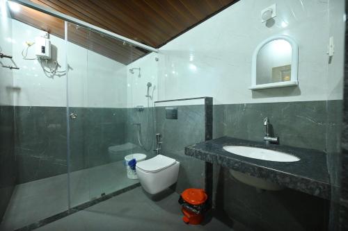 Koupelna v ubytování Ganapathi Sahakara Sadhana