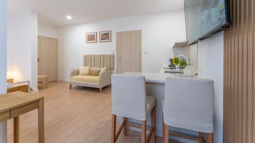 Χώρος καθιστικού στο Apartamenty Zamojska