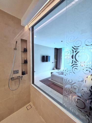 Cama o camas de una habitación en Grand Vista Hotel Chiangrai