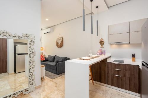 Η κουζίνα ή μικρή κουζίνα στο Amira District