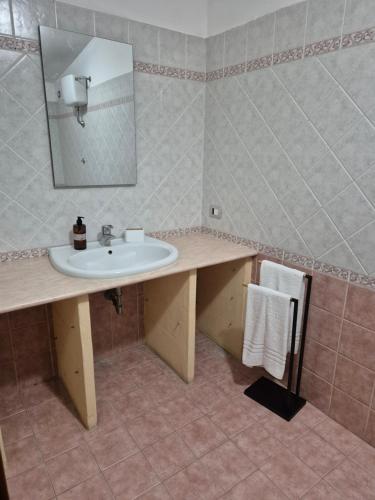 Koupelna v ubytování Casa Moschetti