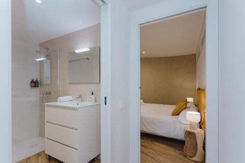 Koupelna v ubytování Torre dels Bous Apartaments