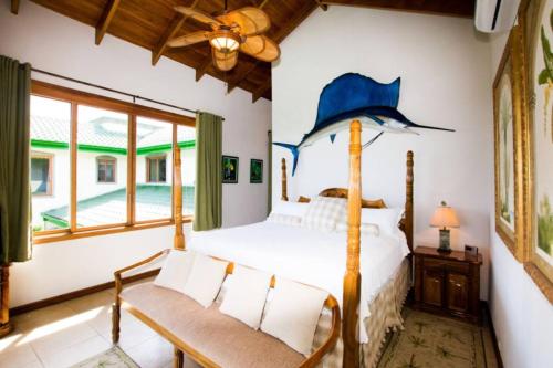 Ένα ή περισσότερα κρεβάτια σε δωμάτιο στο Villa Verde