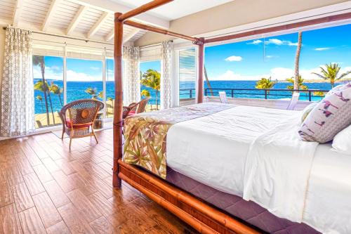 Postel nebo postele na pokoji v ubytování Kapalua Bay 12B3 FREE CAR KBM Resorts