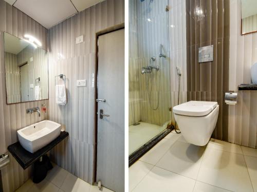 Bilik mandi di Shrine Suites