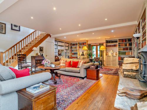 a living room filled with furniture and a fireplace at 2 Bed in Kington 92986 in Lyonshall
