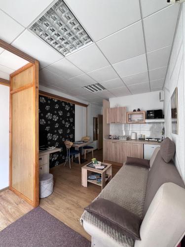 a living room with a couch and a table at Apartment Čolović in Raška