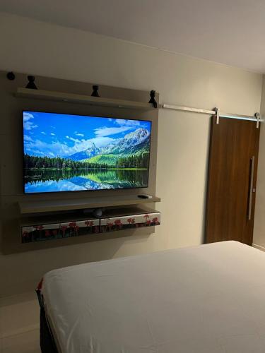 Télévision ou salle de divertissement dans l'établissement Casa em vila residencial- excelente localização