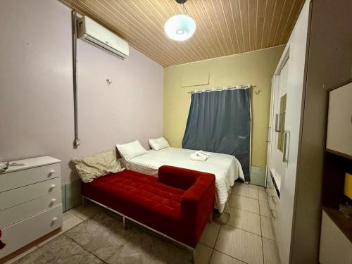 เตียงในห้องที่ Lar Bernardes COP 30