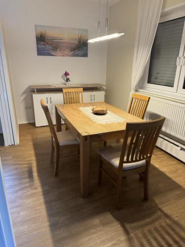 Χώρος καθιστικού στο Ferienwohnung Zum Backenzahn