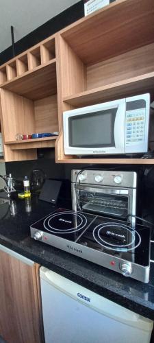 Kuchyň nebo kuchyňský kout v ubytování Studio