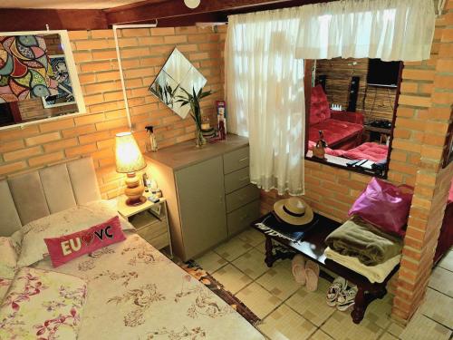 Postel nebo postele na pokoji v ubytování Casa de praia