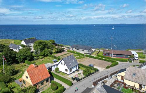 an aerial view of a small town by the water at 3 Bedroom Nice Home In Bagenkop in Bagenkop
