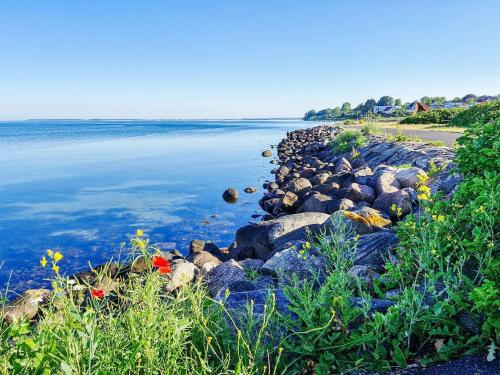 a view of the shore of a body of water at 4 person holiday home in Assens in Assens