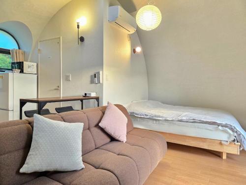Katil atau katil-katil dalam bilik di Kominato Railway Resort - Vacation STAY 06755v