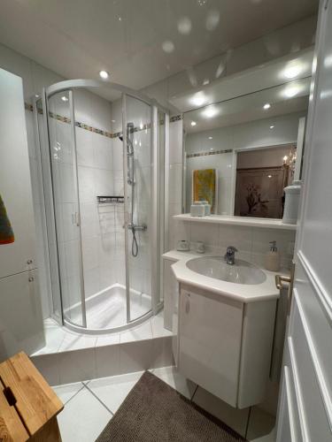 Koupelna v ubytování Calme et élégance au cœur de Tours