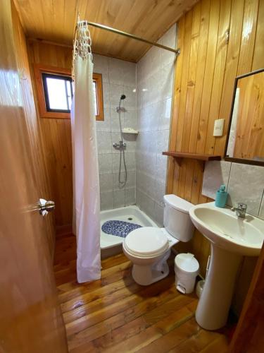 Ένα μπάνιο στο Panguipulli Cabañas Los Tallos