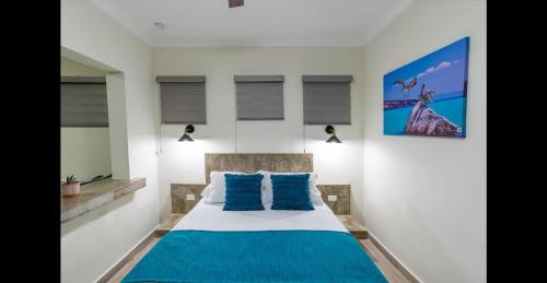 Ένα ή περισσότερα κρεβάτια σε δωμάτιο στο Santa Cruz Suite #8