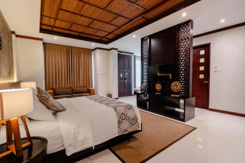 Katil atau katil-katil dalam bilik di djabu Seminyak Hotel