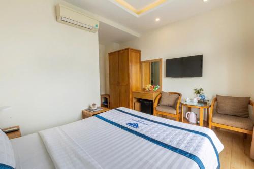 Кровать или кровати в номере Blue Diamond Airport Hotel