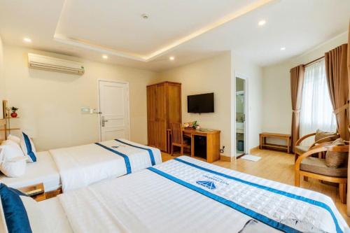 Телевизор и/или развлекательный центр в Blue Diamond Airport Hotel