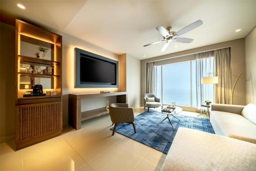 Télévision ou salle de divertissement dans l'établissement Hyatt Regency Cartagena