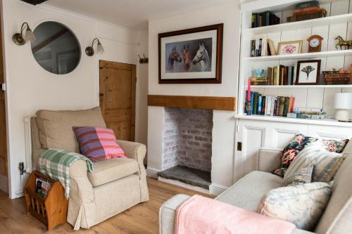 Istumisnurk majutusasutuses Cosy Period Cottage in Titchfield Village