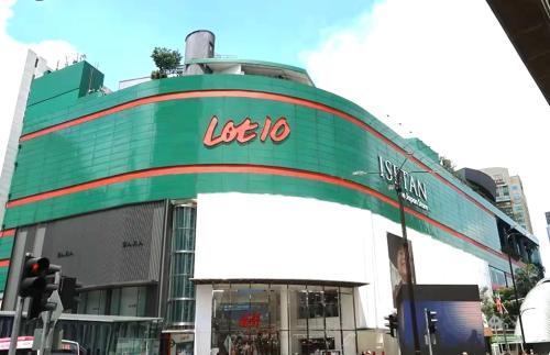 a building with the words leela on it at AXON Residence Kuala Lumpur in Kuala Lumpur