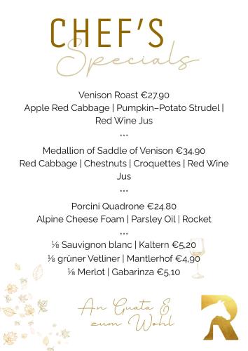 a flyer for a wine tasting with a bunch of flowers at Gasthaus Rössle in Nenzing