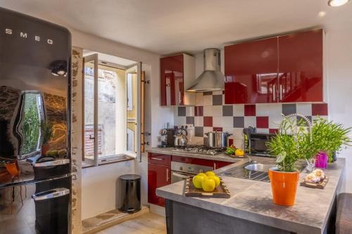Dapur atau dapur kecil di Casa Eleana